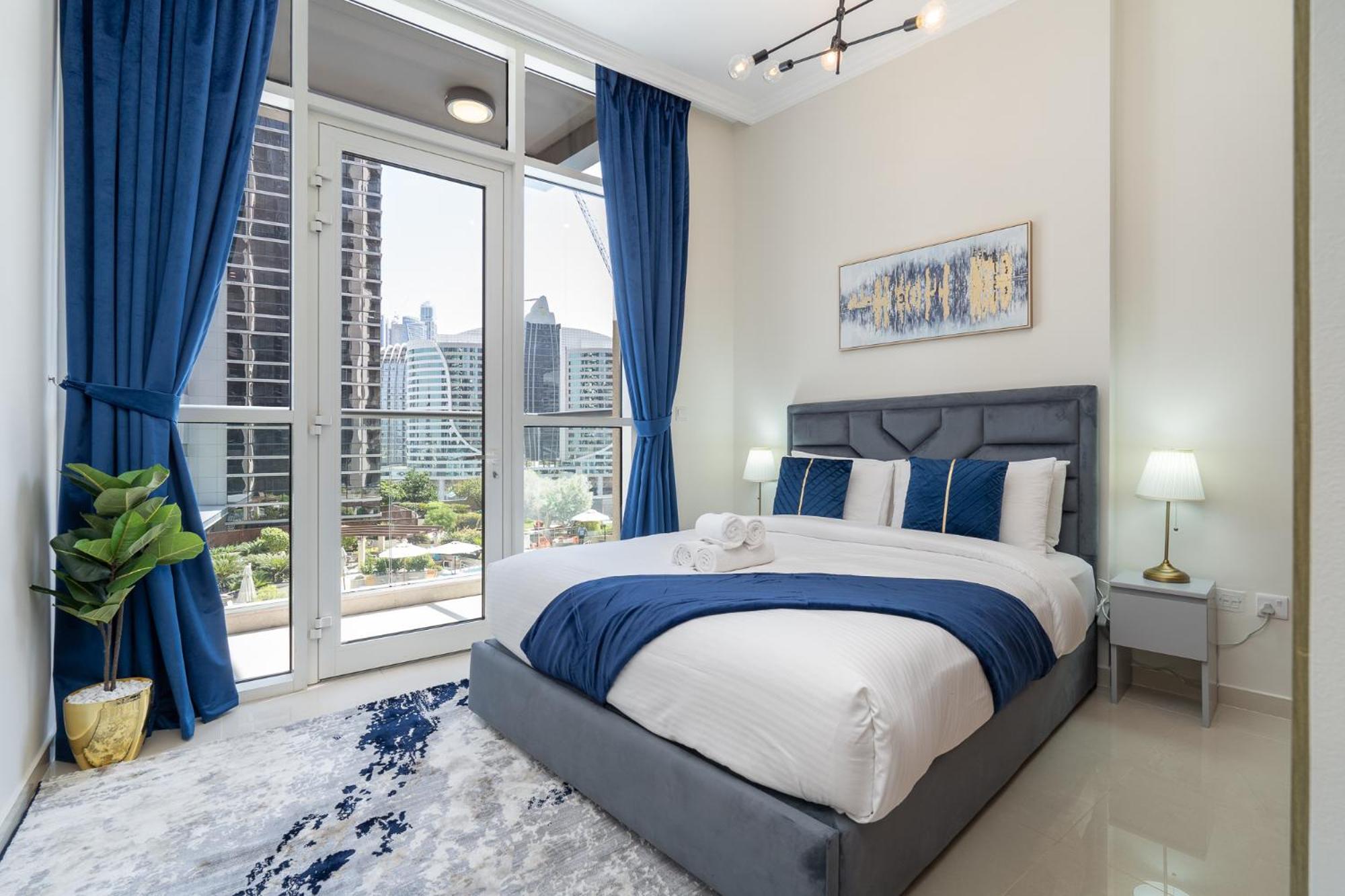 Dunya Tower Luxury And 2 Min Walk To Dubai Mall And Burj Khalifa In Heart Of Downtown Zewnętrze zdjęcie